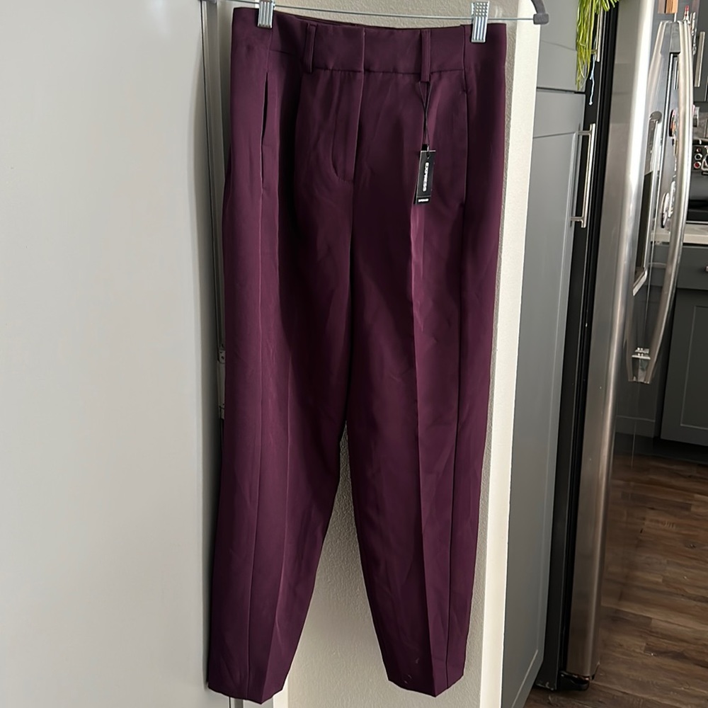 Purple trousers